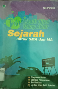 Image of Tinta Meniti Ujian Tahap Akhir SEJARAH untuk SMA dan MA